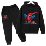 Kids Boys Spider Man Sweatsuit Hoodie and Sweatpants Spring Fall Casual Outfit