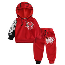 Baby Toddler Spider Man Suit Set Hoodie and Pants Set Casual Outfit