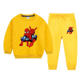 Kids Boys Girls Toddler Spider Man Sweatsuit Set Pullover Sweatshirt and Pants 2pcs Set