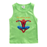 Kids Boys Toddler Spider Man Sleeveless Vest Summer Top