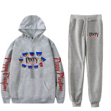 Poppy Playtime Teens Adults Casual Sweatsuit Long Sleeve Hoodie and Pants Set Street Style Outfit