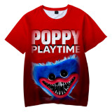 Poppy Playtime Tee Short Sleeve Summer Casual Pullover T-shirt Tops