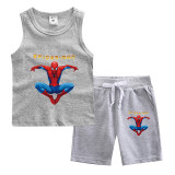 Kids Boys Toddler Spider Man Vest and Shorts Summer Boys Suits Set