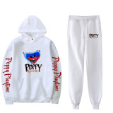 Poppy Playtime Teens Adults Casual Sweatsuit Long Sleeve Hoodie and Pants Set Street Style Outfit