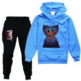 Poppy Playtime Kids Boys Gilrs 2pcs Suit Set Hoodie and Sweatpants Suit Sweatsuit Outfit