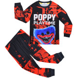 Poppy Playtime Kids Boys Gilrs Long Sleeve Suit Home Wear Pajamas Suit Set