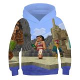 Minecraft Kids Pixel Hoodie Long Sleeve Funny Hoodie Girls Boys Pullover Outwear