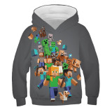 Minecraft Pixel Hoodie Kids Girls Boys Casual 3 D Hoodie Spring Hooded Outfit