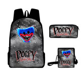 Poppy Playtime Kids Teen 3pcs Backpack Set Students Bookbag Lunch Box Bag and Pencil Bag