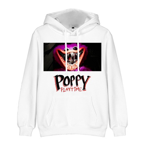 Poppy Playtime Huggy Wuggy Print Hoodie Men Women Casual Long Sleeve Hooded Sweatshirt