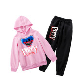 Poppy Playtime Huggy Wuggy Print Kids Sweatsuit Boys Girls Hoodie and Pants 2pcs Suit Set