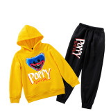 Poppy Playtime Huggy Wuggy Print Kids Sweatsuit Boys Girls Hoodie and Pants 2pcs Suit Set