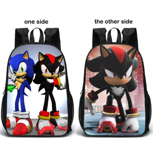 Sonic The Hegehog Backpacks Fashion Print Backpacks Students School Backpack