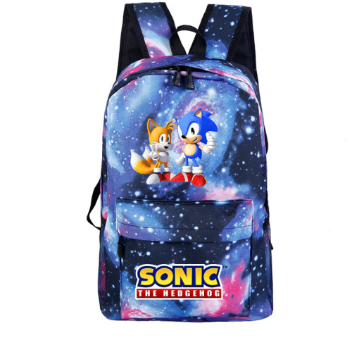 Sonic The Hegehog Fashion Students Backpack Casual School Backpack Bookbag