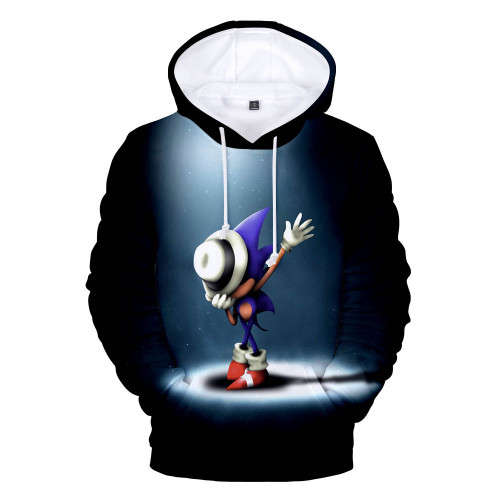 Sonic The Hedgehog Fashion 3-D Print Casual Long Sleeve Hoodie For Men And Women