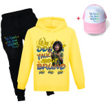 Encanto 3 Piece Set Kids Unisex Sweatshirt And Pants And Sun Hat Set