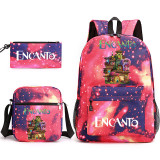 Encanto Fashion  Backpack Students School Backpack With lunch Bag and Pencil Bag Set