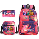 Encanto Fashion Backpack Set 3pcs Stundents Backpack With Lunch Bag and Pencil Bag Set