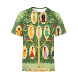 Encanto Fashion 3-D Fashion Print Summer Short Sleeves T-shirt