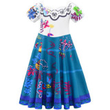 Kids Encanto Mirabel Madrigal Halloween Cosplay Dress