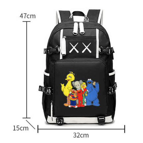 Sesame Street Students Backpack Girls Boys Popular School Bookbag Travel Backpack