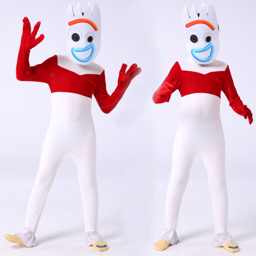 Toy Story Kids Girls Forky Cosplay Jumpsuit For Kids And Adults