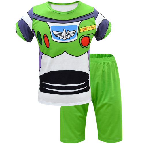 Toy Story Kids Girls Boys Sweatsuit Round Neck T-shirt And Pants Trendy 2pcs Set