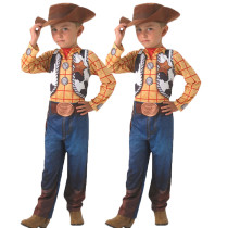 Toy Story Kids Woody Cosplay Jumpsuit Full Set With Hat And Scarf