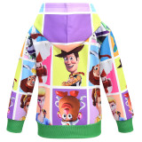 Toy Story Kids Unisex Casual Loose Jacket Casual Loose Zip Up Hooded Coat