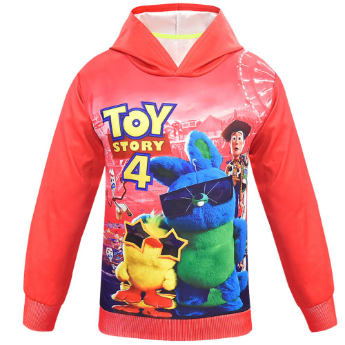 Toy Story Kids Unisex Loose Fashion Hoodie Casual Hooded Sweatshirt