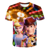 Toy Story Kids Unisex Fashion Summer Short Sleeve Round Neck T-shirt
