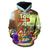 Toy Story 3-D Print Popular Long Sleeve Casual Loose Hoodie For Men And Women