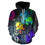 Toy Story 3-D Print Popular Long Sleeve Casual Loose Hoodie For Men And Women