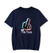 Tik Tok Fashion Men And Women Loose Casual Short Sleeve T-shirt