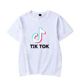 Tik Tok Fashion Loose Casual Short Sleeve T-shirt Unisex Summer Tee