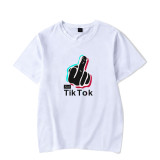 Tik Tok Fashion Men And Women Loose Casual Short Sleeve T-shirt