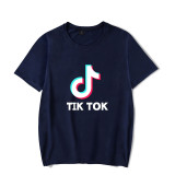 Tik Tok Fashion Loose Casual Short Sleeve T-shirt Unisex Summer Tee
