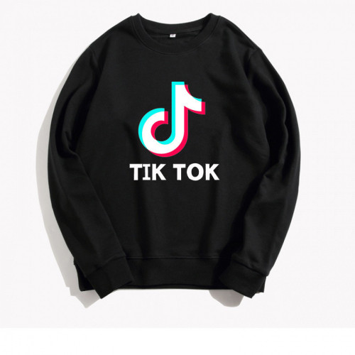 Tik Tok Fashion Long Sleeve Casual Round Neck Sweatshirt For Men And Women