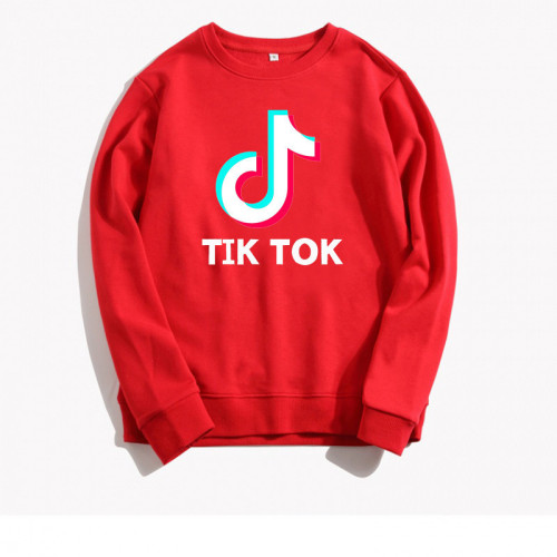 Tik Tok Fashion Long Sleeve Casual Round Neck Sweatshirt For Men And Women
