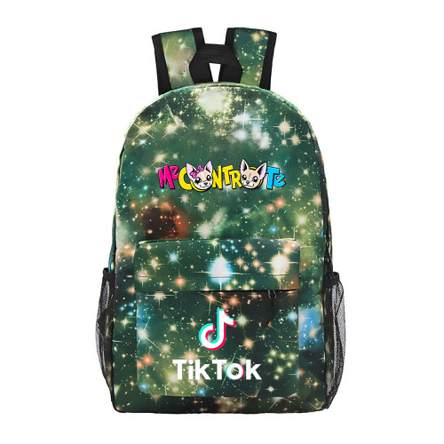 Tik Tok Fashion Green Girls Boys Casual School Bookbag Travel Backpack