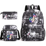 Tik Tok Trendy Backpack Students School Backpack With lunch Bag and Pencil Bag Set