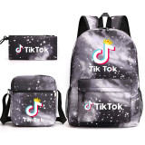 Tik Tok Trendy Backpack Students School Backpack With lunch Bag and Pencil Bag Set