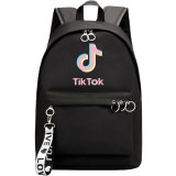 Tik Tok Fashion Black Girls Boys Casual School Bookbag Students Bakcpack Travel Bag