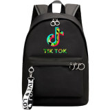 Tik Tok Fashion Black Girls Boys Casual School Bookbag Students Bakcpack Travel Bag