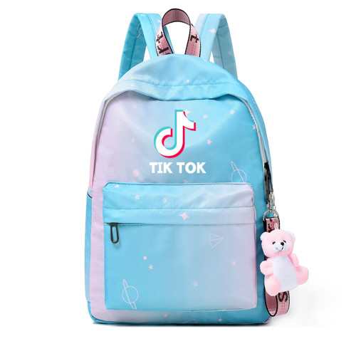 Tik Tok Trendy Print Girls Boys Casual School Bookbag Travel Backpack