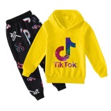 Tik Tok Kids Boys Girls Fashion Casual Hoodie and Jogger Pants 2 PCS Set