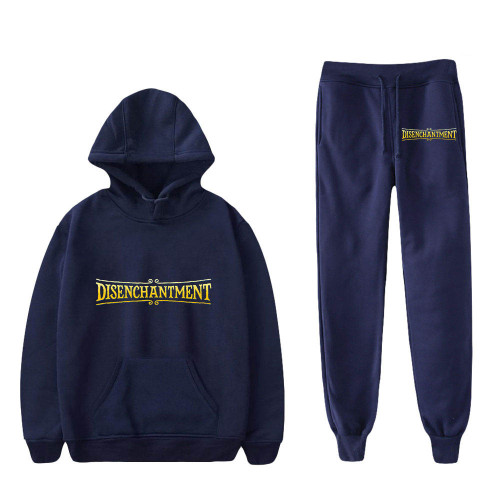 Disenchantment Fashion Loose Sweatshirt and Jogger Pants 2 PCS Set For Men And Women