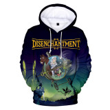 Disenchantment 3-D Print Fashion Loose Long Sleeve Hoodie For Men And Women