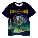 Disenchantment Kids Unisex 3-D Print Fashion Round Neck Short Sleeves T-shirt