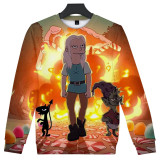 Disenchantment Kids Unisex 3-D Print Fashion Round Neck Long Sleeves Sweatshirt